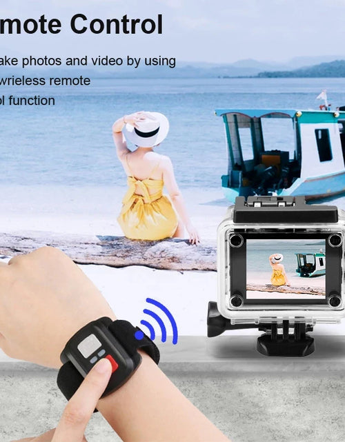 Load image into Gallery viewer, Ultra HD 4K Action Camera 1080P/30FPS Wifi 2.0-Inch 170D Underwater Waterproof Helmet Video Recording Go Cameras Sports Cam Pro
