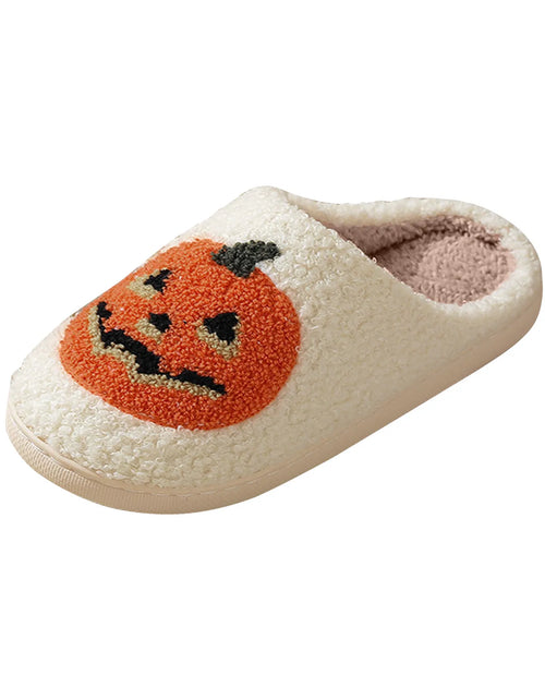 Load image into Gallery viewer, Halloween Slippers for Women Men Spooky Slides Soft Plush Fuzzy Slippers Slippers Indoor Outdoor Shoes
