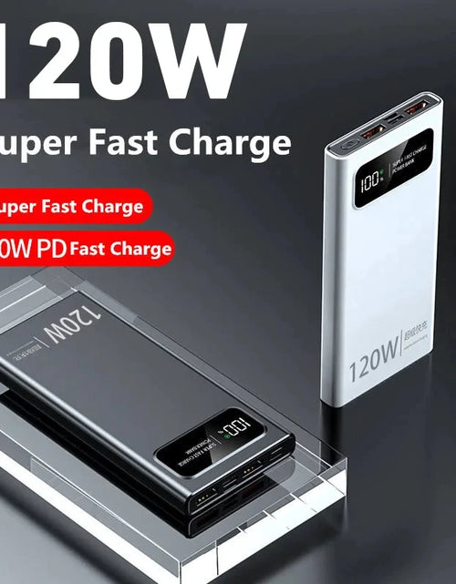 Load image into Gallery viewer, Lenove 120W Super Fast Charging Power Bank 200000Mah Ultralarge Capacity Digital Display Power Bank for Iphone External Battery
