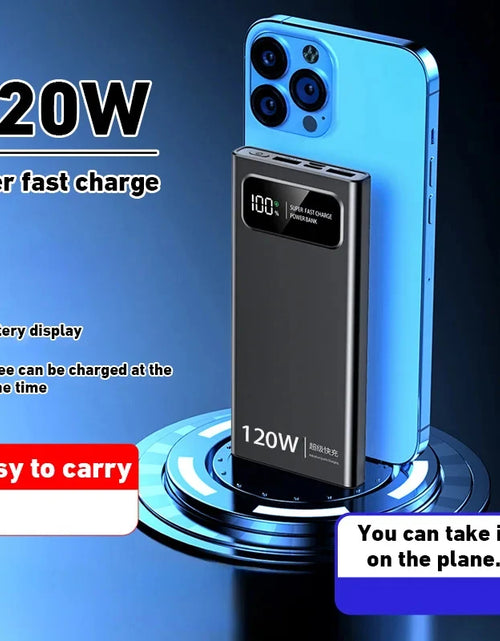 Load image into Gallery viewer, Lenove 120W Super Fast Charging Power Bank 200000Mah Ultralarge Capacity Digital Display Power Bank for Iphone External Battery
