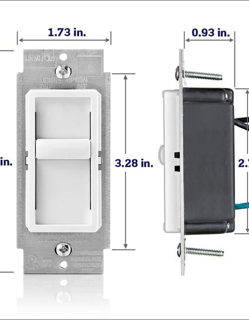 Load image into Gallery viewer, Sureslide Dimmer Switch for Dimmable LED, Halogen and Incandescent Bulbs, 6672-1LW, White
