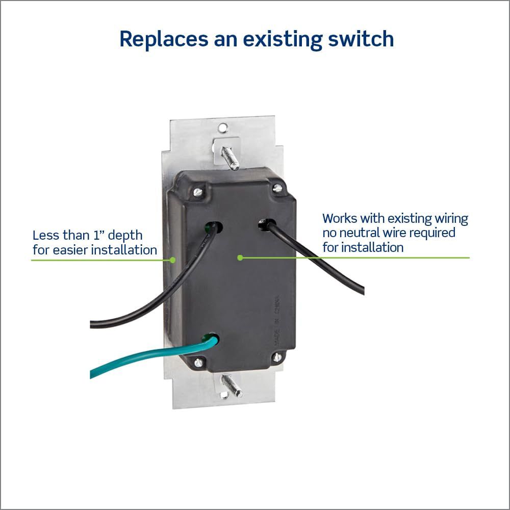 Sureslide Dimmer Switch for Dimmable LED, Halogen and Incandescent Bulbs, 6672-1LW, White