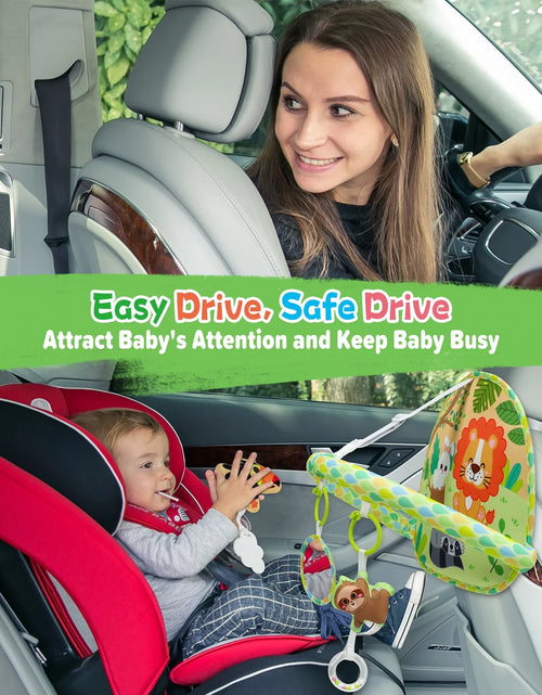 Load image into Gallery viewer, Baby Car Seat Toy for Travel Rear Facing Double Sided Baby Travel Activity Car Seat Entertainment Toy Easy Drive Gift for Newborn Baby Infant 0-12 Month
