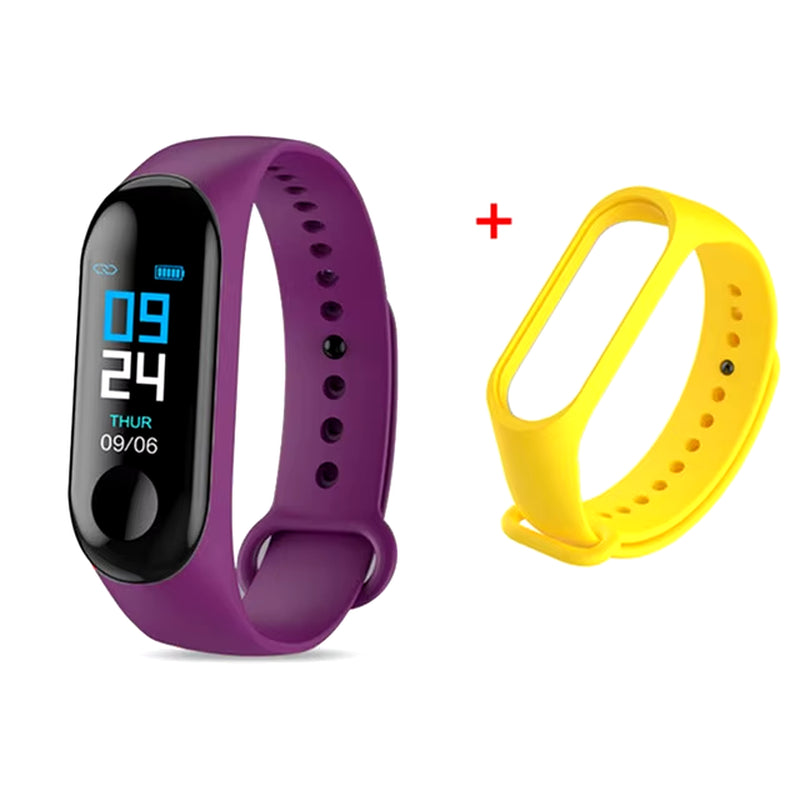 Wristwatch Fitness M3 Color Screen Smart Sport Bracelet Activity Running Tracker Heart Rate for Children Men Women Watch Hours