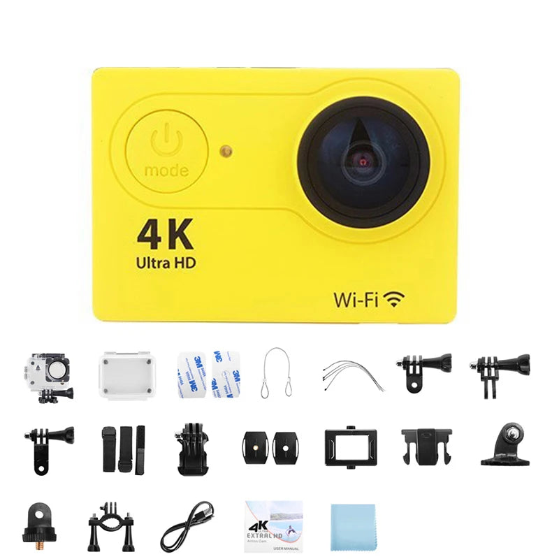 Ultra HD 4K Action Camera 1080P/30FPS Wifi 2.0-Inch 170D Underwater Waterproof Helmet Video Recording Go Cameras Sports Cam Pro