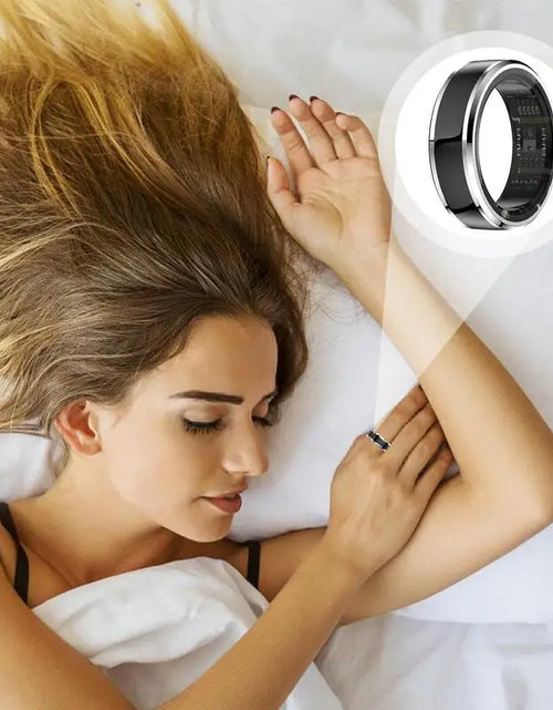 Load image into Gallery viewer, Sleep Tracker Ring Fitness Sleep Heart Rate Ring BT Health Tracker with 3-5 Days Battery Life Waterproof Tracker for Sleep
