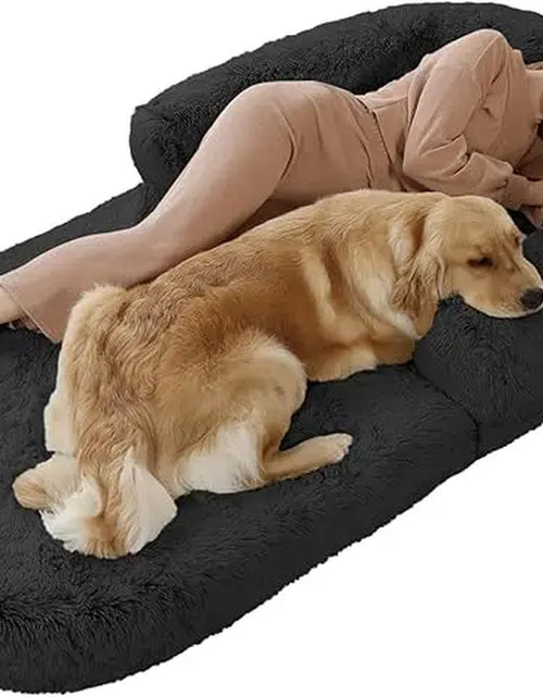 Load image into Gallery viewer, Human Dog Bed, 74&quot;X43&quot;X9&quot; Dog Beds for Large Dogs, Foldable Plush Washable Dog Beds
