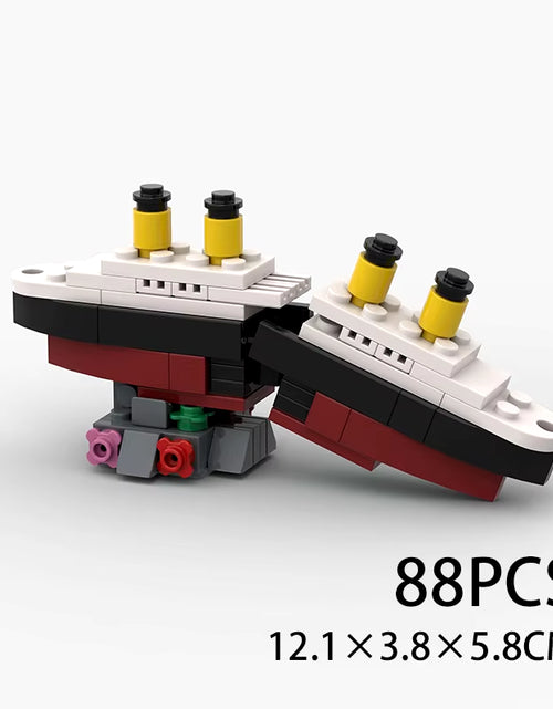 Load image into Gallery viewer, Mini RMS Titanic Sank Ship Model Break in Half MOC Building Blocks Bricks Boat Kit Construcrion Sets Gift Adult Children
