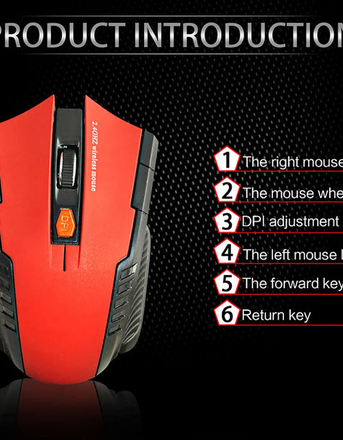 Load image into Gallery viewer, 2.4Ghz Wireless Mouse with USB Receiver 2.4G Gaming Mouse 6D Optical Wireless Mouses USB Right Scroll Mice for Laptop PC Gamer
